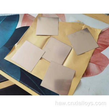 Hoʻokomoʻiaʻo Tungsten-Copper i nā&#39;āpana alloy